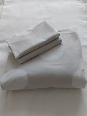 Modern Light Gray Dot 100% COTTON Duvet Cover Set